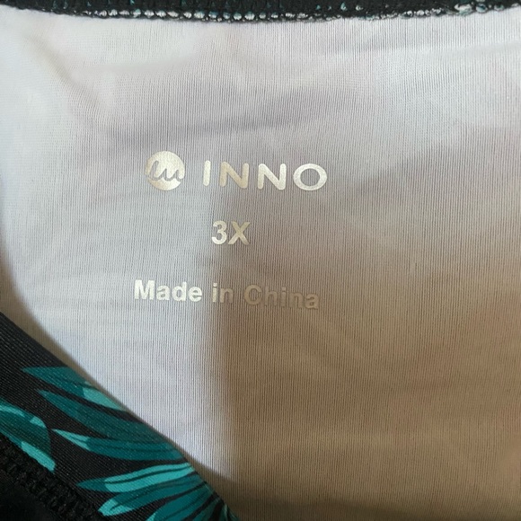 Blue and Black Boxy Short Sleeve Swim Tee - Picture 4 of 4